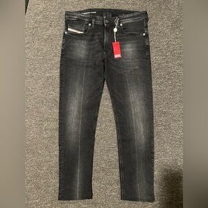 Diesel 1979 Sleenker Slim-Skinny Fit Stretch Black Jeans Men's Size 30x26 NWT